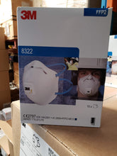 3M CUPPED PARTICULATE VALVED RESPIRATOR P2 MASK BOX OF 10 ITEM 3M 8322